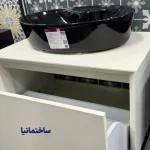 کابین روشویی اسپرینگ رنگ شیری از برند بنیسو