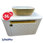 کابین روشویی ۸۰×۵۰ رنگ دلخواه با کاسه سرامیکی وارداتی