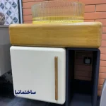 کابین روشویی مدل یونیک با صفحه رابر وود