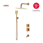 نصب شیر توکار ویوات فلت در حمام مدرن