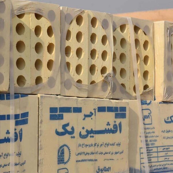 آجر ۱۰ سوراخ بسته‌بندی ۱۶ عددی مناسب دیوارچینی و تیغه‌چینی