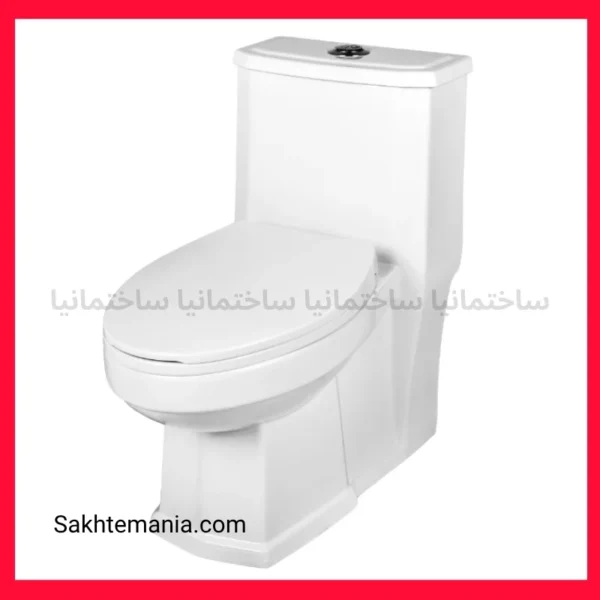 توالت فرنگی مروارید مدل رومینا ۶۹ یک‌تکه آکس ۲۵۰