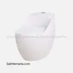 توالت فرنگی مروارید مدل کاپریس ۷۰ ابعاد بهینه سفید