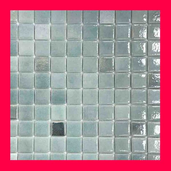 کاشی شیشه‌ای استخری روکارنو AL110 سبز آبی
