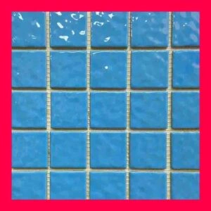 سرامیک استخری البرز فراگامو آبی روشن 5×5 اصلی درجه 1 مناسب استخر و جکوزی