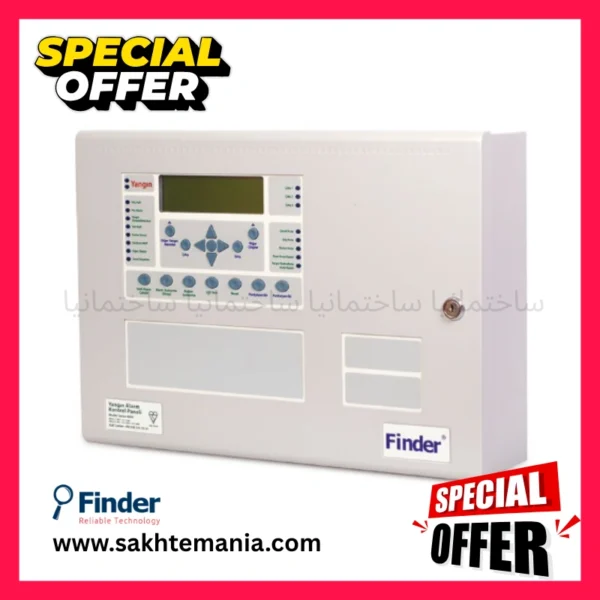 کنترل پنل اعلام حریق آدرس‌پذیر فایندر مدل FF SYN4L چهار لوپ اصلی