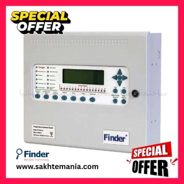 کنترل پنل اعلام حریق آدرس‌پذیر فایندر مدل FF SYN2L دو لوپ اصلی